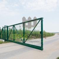 Откатные ворота из 3д сетки