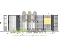 Калитка и распашные ворота