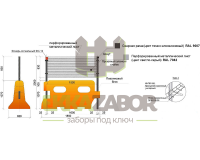 Тип 1В Н(2) — Сигнальное ограждение