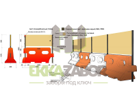 Тип 1В Н(1) — Сигнальное ограждение