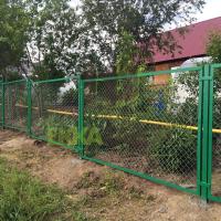 Секционный забор из сетки рабицы